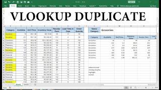 how to find duplicate values in excel using vlookup