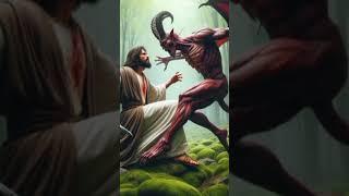 Jesus vs satan ️️#jesus #god #jesuschrist