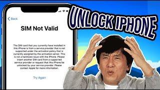 iPhone Sim Not Valid Fix - How to Unlock iPhone from SIM Carrier & Use Any Sim Card! NEW Tutorial