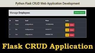 Flask CRUD Application Full Course With SQLAlchemy | Python Flask