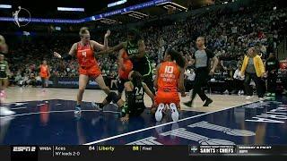  HEATED moment, Collier & Mabrey separated | Connecticut Sun vs Minnesota Lynx WNBA playoffs