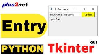 Tkinter entry widget with options and methods to manage user inputs. Reading & setting default data