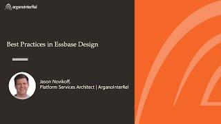 Best Practices in Essbase Design