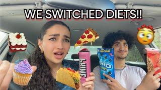 ME AND MY BROTHER SWITCHED DIETS FOR 24 HOURS!!!