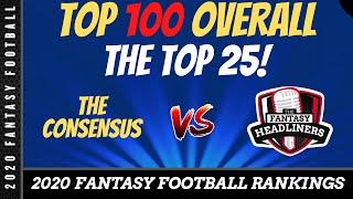 Fantasy Football Rankings 2020  - Top 100 Overall Fantasy Football Players - Players 1-25