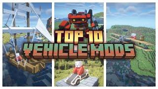 Top 10 VEHICLE Mods for Minecraft!