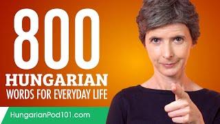 800 Hungarian Words for Everyday Life - Basic Vocabulary #40