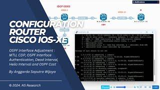 How To Configuration Router Cisco IOS-XE 17.03.02 In PNETLAB - OSPF Interface Adjustment