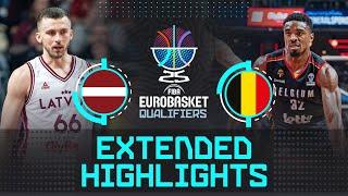 Latvia  vs Belgium  | Extended Highlights | FIBA EuroBasket 2025 Qualifiers