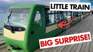 I Took a Ride on the Southend Pier Railway.  A Little Train with a Big Surprise!
