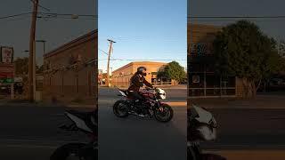 Triumph Street Triple R Wheelies Into The Sunset