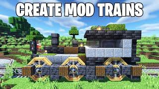 Create Mod Trains in Minecraft are INSANE!