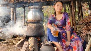 Nepali local raksi / Alcohol making