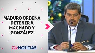 Gobierno de Maduro ordena a detener a Machado y González: Costa Rica ofreció asilo a los opositores
