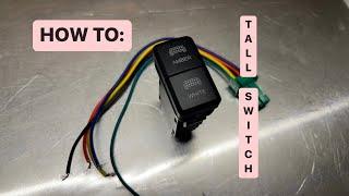 HOW TO: Wire a Cali Raised LED dual function switch - TALL SWITCH