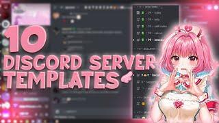 Top 10 Best Discord Server Templates in 2022 | Aesthetic discord server templates | Discord template