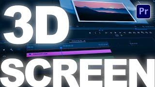 How To Make Basic 3D Screen Effect In Premiere Pro 2022