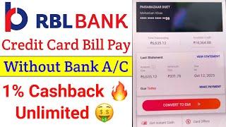 RBL Bank Credit Card Payment Kaise Kare | How to Pay RBL Credit Card Bill Through UPI | 1% Cashback