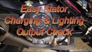 Easy 50cc Scooter Stator Charging / Lighting Check : 139QMB GY6 50 QMB139 49cc