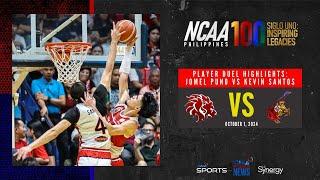 Player Duel Highlights - Jomel Puno vs Kevin Santos | NCAA Season 100