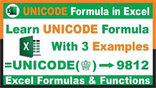 #199-How to use UNICODE Function in Excel with 3 Examples