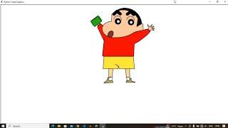 Drawing Shinchan using python Turtle only | Python Programming