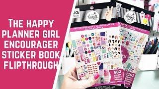 The Happy Planner Girl 2020 Encourager Sticker Book Flipthroughs