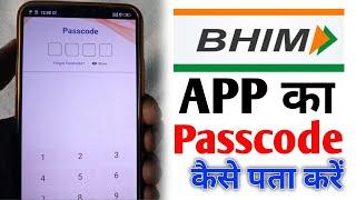 Bhim app passcode bhul gaye kaise pata kare | how to reset bhim app passcode | forgot bhim passcode
