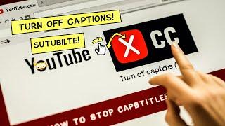 How To Turn Off Captions On YouTube - Phone & Computer ?