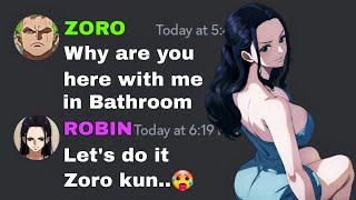 Zoro and Robin in Bathroom | One Piece discord server