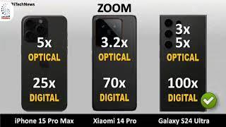 مقایسه پرچم داران  شیائومی 14پروسامسونگs24وآیفون15 Comparison of Samsung Xiaomi and iPhone flagships