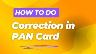 PAN Card Mein Correction Kaise Kare | How To Correction PAN Card | Aapka Accountant