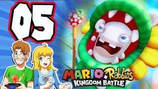 Mario + Rabbids Kingdom Battle - Walkthrough Part 5 Pirabbid Plant Boss World 1-5 (Nintendo Swtich)