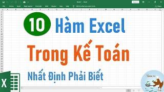 Top 10 hàm Excel trong kế toán