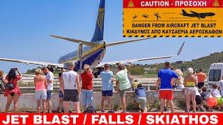 [SKIATHOS] POWERFULL JET BLAST AND FALLS (2023)