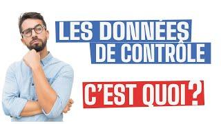 Les données de contrôle