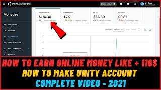 Make Money Online | Unity Online Earning 166$ | Complete Guide Unity Ads | How To Earn Money Online
