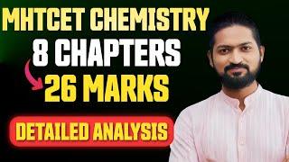 MHTCET Chemistry Detailed Analysis | Most Important Chapters By Ankush Sir|MHTCET 2025| #mhtcet #cet