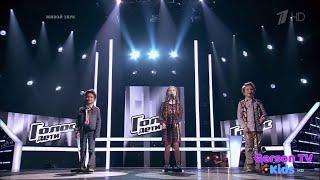 Imagine - John Lennon cover В.Рудаков В.Нургалиев А.Дмитрачкова Голос дети 3 The Voice Kids RU