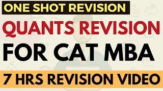 Complete Quants Revision for CAT 2023 | Concepts + Formulae + Shortcuts  + Questions in 7 hrs video