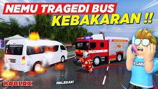 PATROLI NAIK TRUK PEMADAM KEBAKARAN SELAMATKAN TRAGEDI BUS !! ROLEPLAY TRUK INDONESIA - Roblox