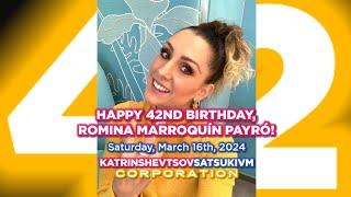 Happy 42nd Birthday to Romina Marroquín Payró! 