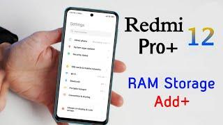 Redmi Note 12 Pro+ Add Virtual RAM Storage | How to Extension RAM on Redmi Note 12 Pro Plus