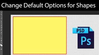 Change Default Options for Shapes in Photoshop