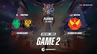 Falcons AP Bren vs Selangor Red Giants GAME 2 GRAND FINAL MSC 2024 | SRG VS FCAP ESPORTSTV