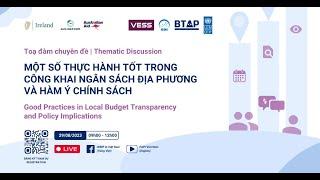 Thematic Discussion: "Good Practices in Local Budget Transparency and Policy Implications- English