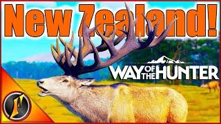 FIRST HUNT on New Zealand! | Chasing Monster Red Deer & More in Way of the Hunter!