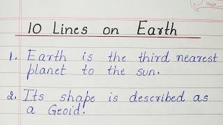 10 Lines on Earth