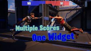 Control Multiple Scores with One Widget UI - Fortnite Creative 2.0