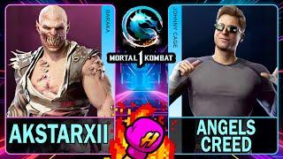 MK1 AkstarXII (BARAKA) VS Angels Creed (JOHNNY CAGE)Mortal Kombat 1 4K 60ᶠᵖˢ